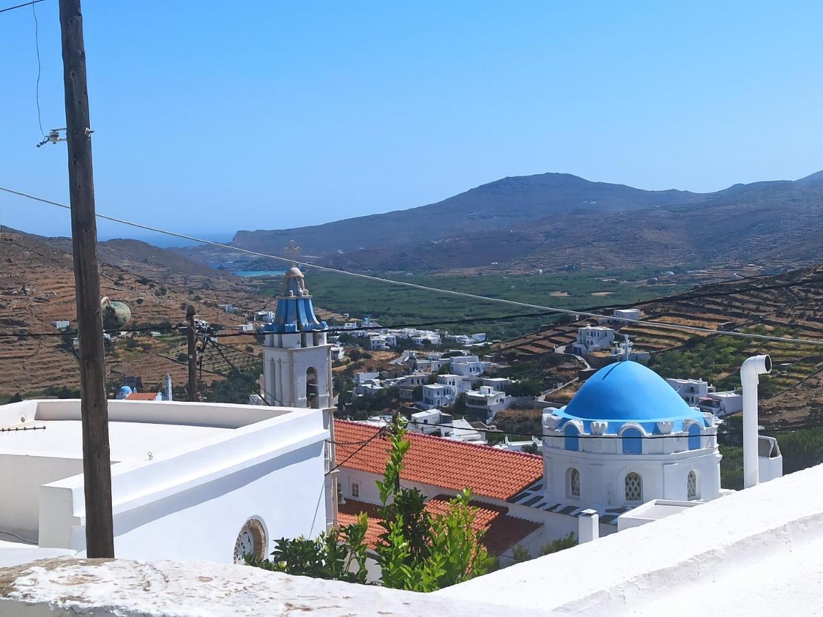 70M2 Neoclassic Villa, Excellent Location Great View Last House Of Village Kalloni (Tinos) Exterior foto